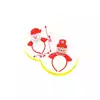 Babbo Natale Cerchietto Pz.12