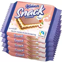 Foto articolo dell\'articolo Manner Snack Minis Latte e Nocciola Gr.25 Pz.5
