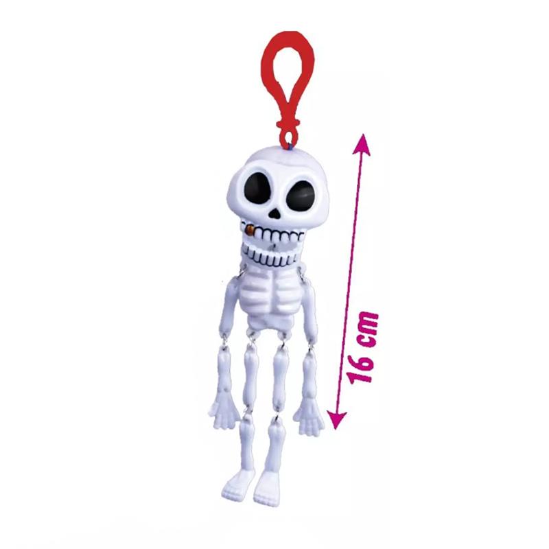 Decorazione di rosa con scheletro gotico, teschio morto diurno, gotico unico romantico, arredamento di Halloween, regalo di San Valentino, 10,25 pollici  15