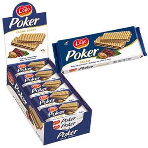 6778 - Poker Wafer Cacao Gr.45 Pz.20