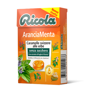 884 - Ricola Arancia Menta Gr.50 Pz.20