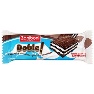 7404 - Zaniboni Doble Biscotto Con Crema Al Latte Gr.36,6 Pz.24